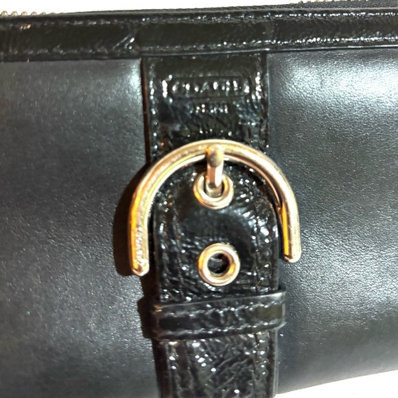 Coach vintage Black Leather Wallet - Picture 3 of 6